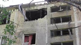 Colpito dagli ucraini il villaggio di Oktyabrsky